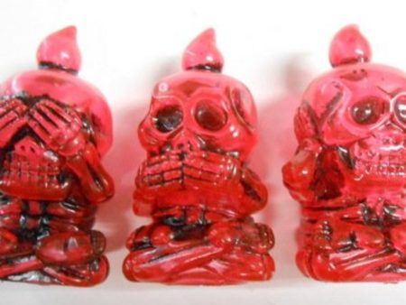 Skull Toys Sankottsu Skeleton Company It Hears And Cooks Clear Red Molding ver 2  Vinyl Figure on Sale