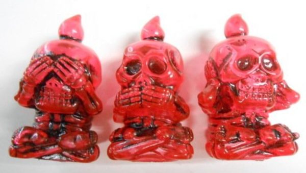 Skull Toys Sankottsu Skeleton Company It Hears And Cooks Clear Red Molding ver 2  Vinyl Figure on Sale