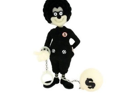 ToyQube 2007 Jip Mc Donkey II Redemption Black Flocked GID Ver 8  Vinyl Figure Hot on Sale