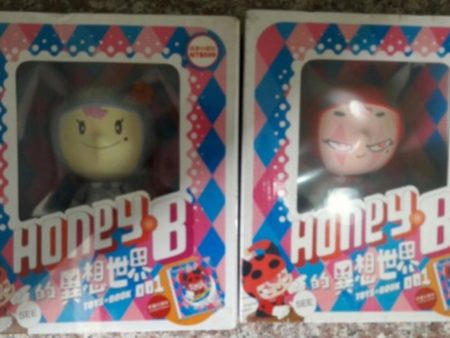 ToyQube 2005 Gary Thinking Honey B Blue & Red ver 2 6  Vinyl Figure Set Online Sale