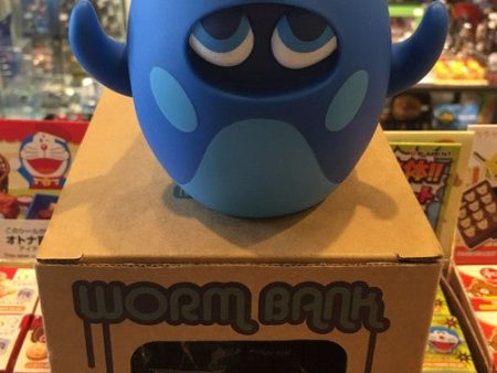 Playbeast Pete Fowler 2002 of Monsterism Island Worm Bank Blue Ver 5  Vinyl Figure Used Cheap