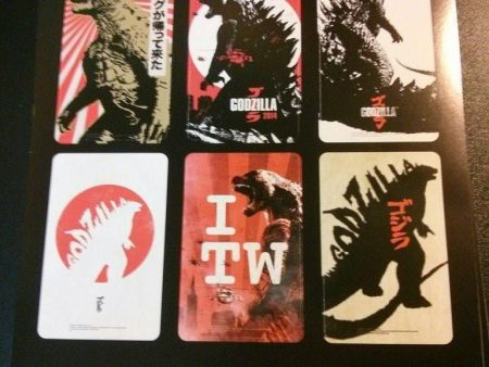 2014 Godzilla 3D The Movie Promo 6 Smart Card Sticker Gareth Edwards Monster on Sale