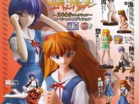 Bandai Neon Genesis Evangelion EVA Gashapon Sadamoto Yoshiyuki Best Collection 8 Trading Figure Set Cheap