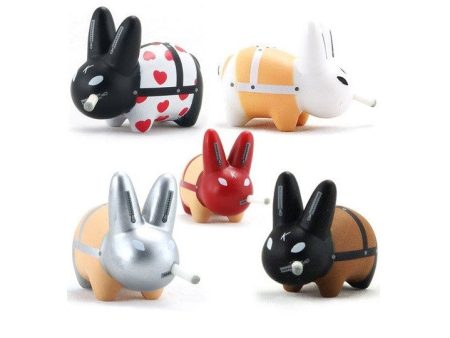 Kidrobot 2007 Frank Kozik Smorkin Labbit Lil Gimp 5 2  Vinyl Figure Set For Discount