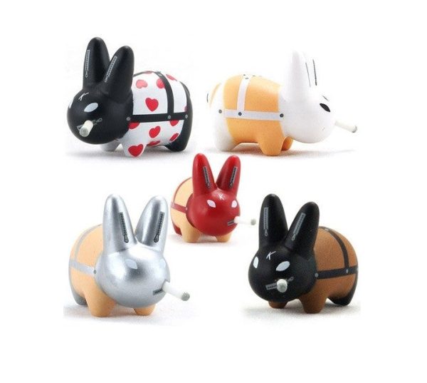 Kidrobot 2007 Frank Kozik Smorkin Labbit Lil Gimp 5 2  Vinyl Figure Set For Discount